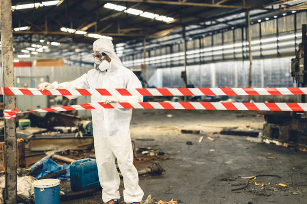 Professional Trauma Scene Cleanup technician working in Wareham, MA